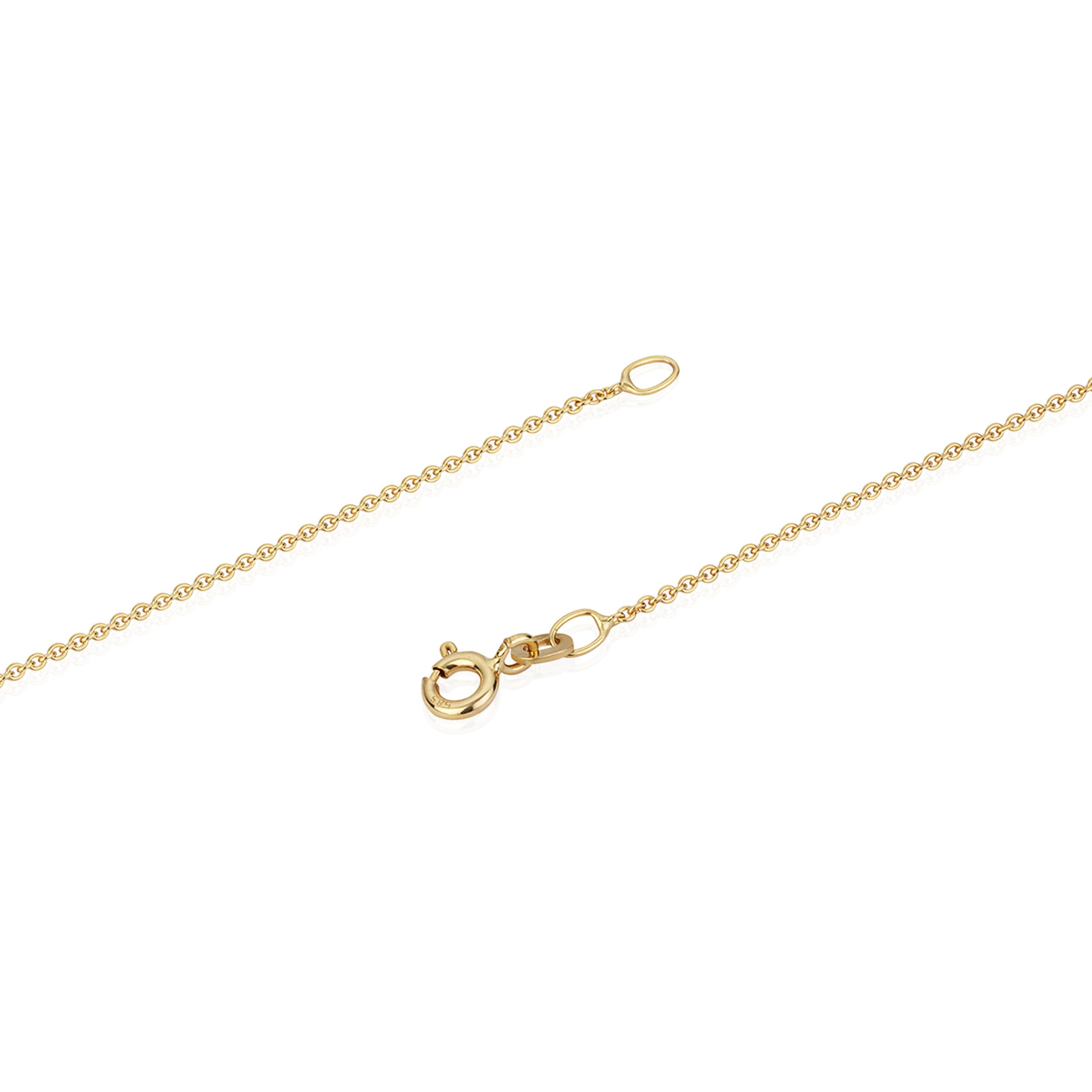 NKlaus Ankerkette 585 Gelbgold 14 Karat Halskette 45 cm 0,8 mm