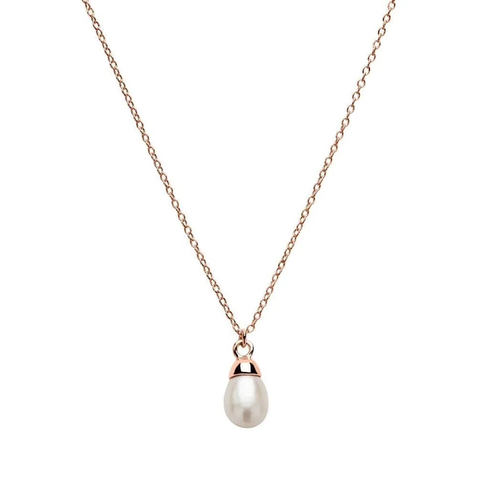 JEWLIX Ketten mit Anhänger Perlenkette 925er Silber rosé Damen
