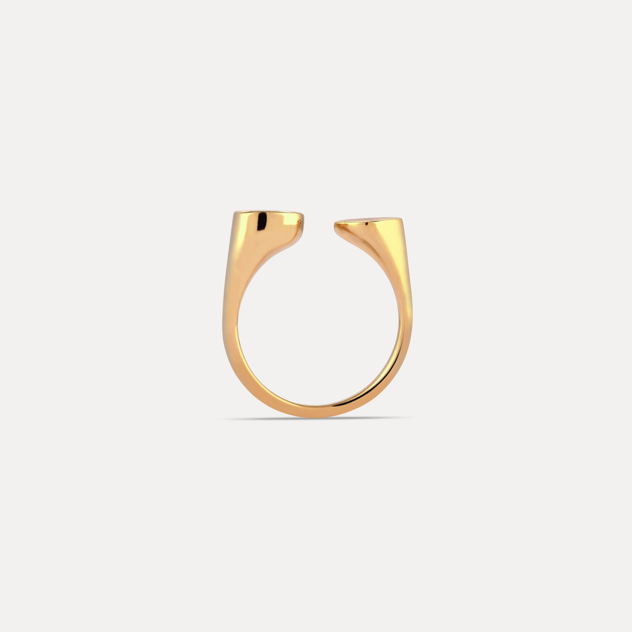 Stilnest Canyon Ring 24k Gold Vermeil Gr.56 Statement