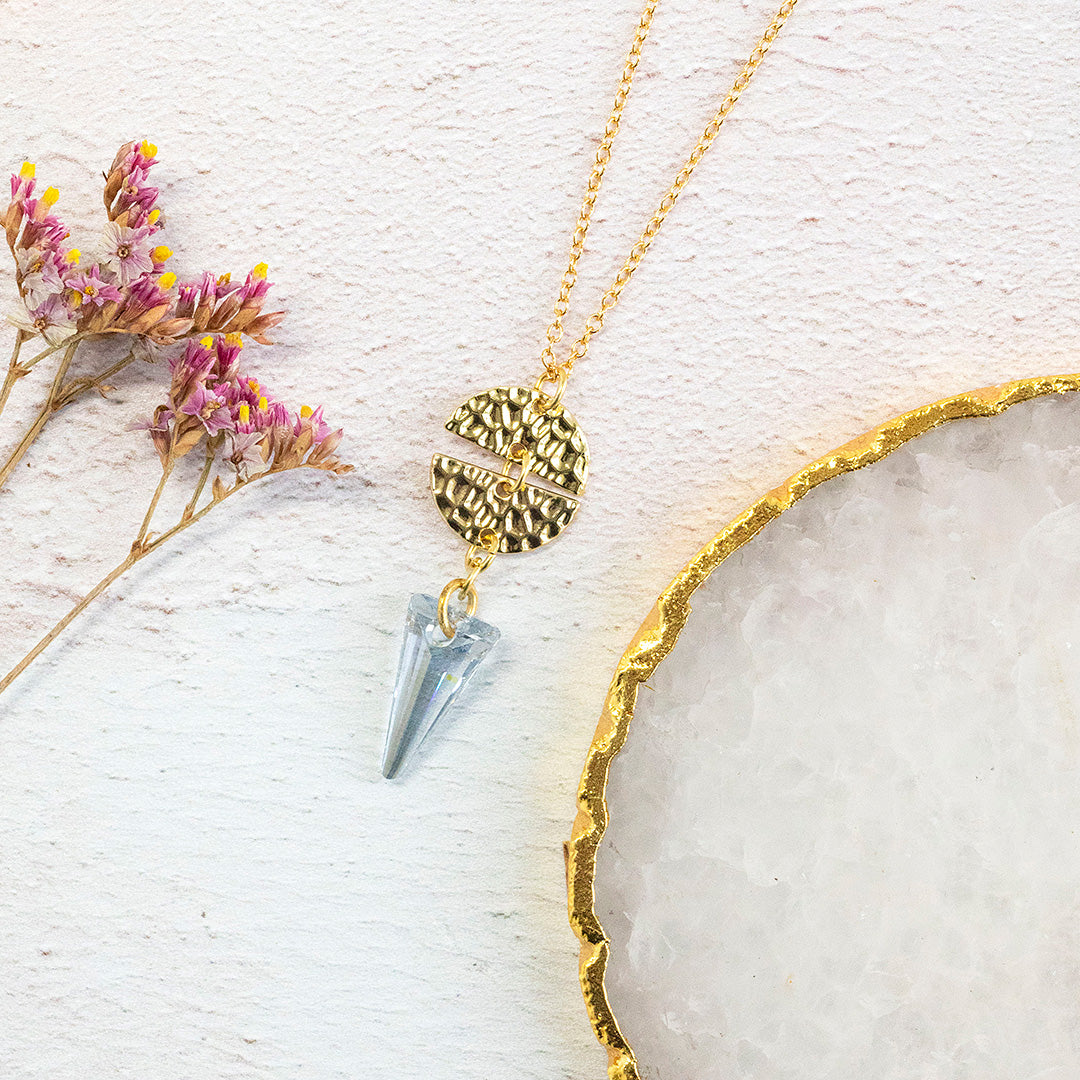 Joy by Corrine Smith Ero Halskette Gold Mondphase Blau 16-18