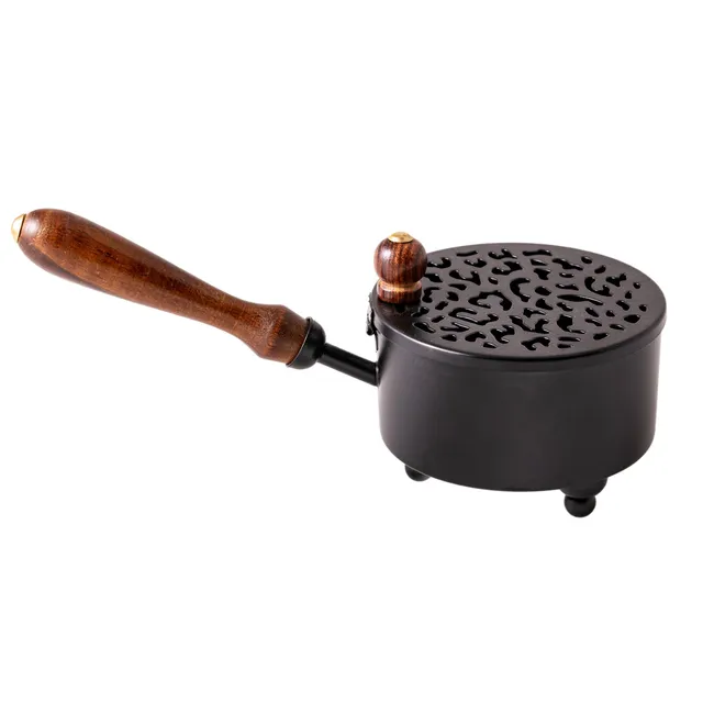 NKlaus Home Scents Räucherpfanne Eisen 23cm Holzgriff