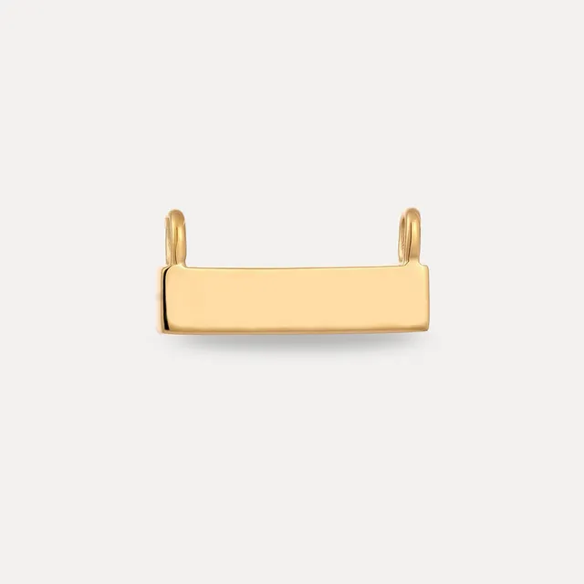Stilnest Brick Anhänger 24k Gold Vermeil