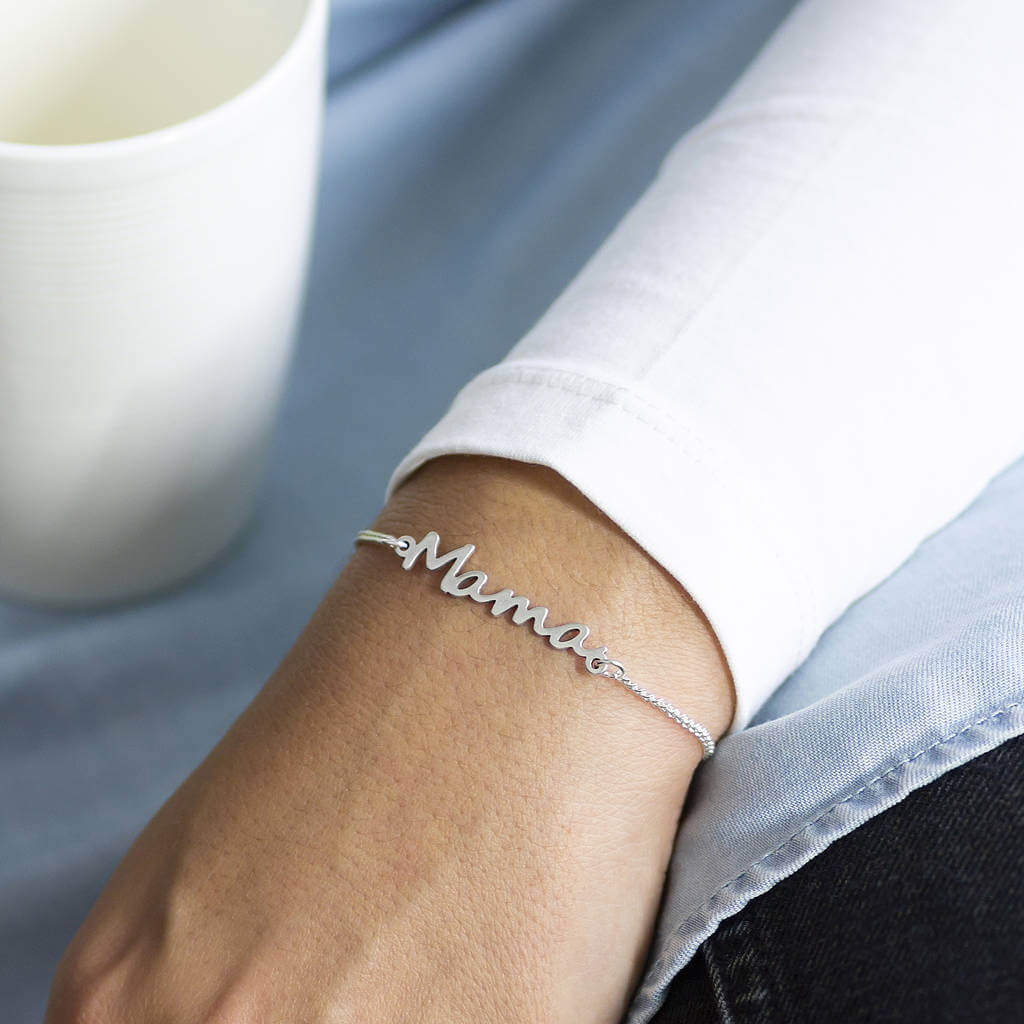 Joy by Corrine Smith Mama Armband Silber Schriftzug 19 cm