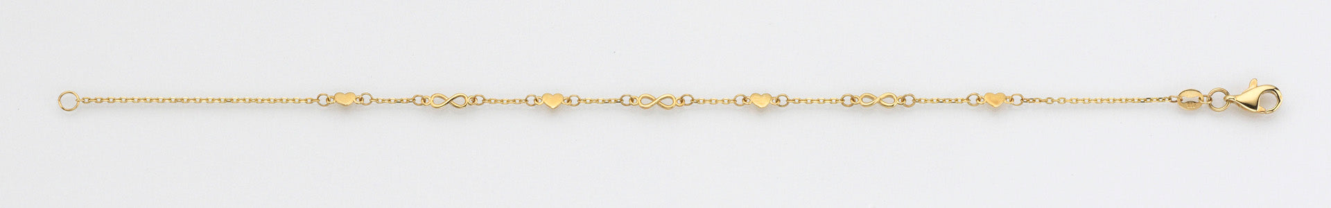 Eugen Rühle Armband 37.3632 Ankerarmband 585 Gelbgold Herz Infinity