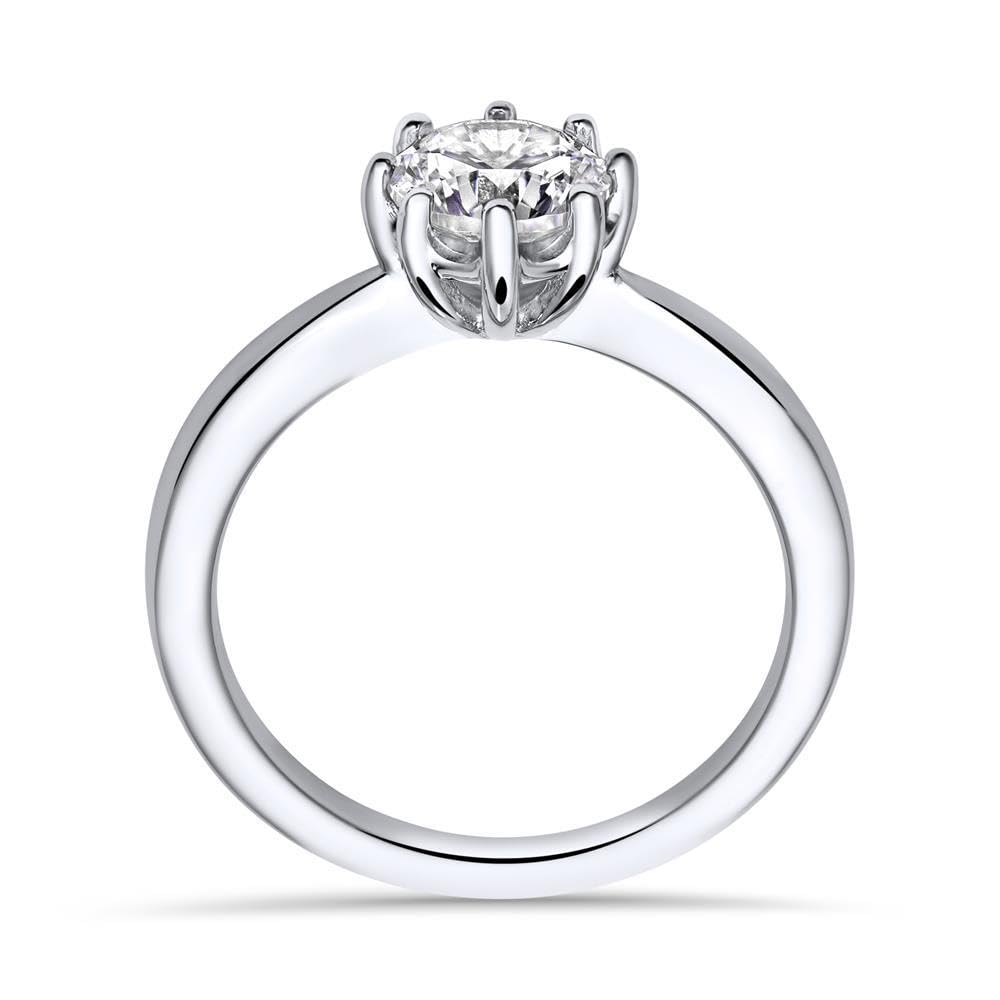 JEWLIX Solitärring 925 Silber Größe 58 gravierbar