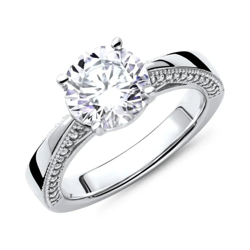 JEWLIX VR0158 Verlobungsring Silber Zirkonia Größe 54mm