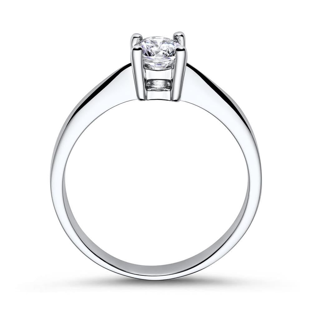 JEWLIX VR0024 Verlobungsring Silber 50 Zirkonia 3,5 mm