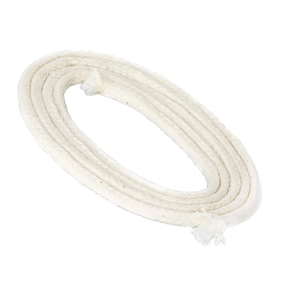 NKlaus WICKS Glasfaserdocht 6mm rund 1 Meter Baumwolle