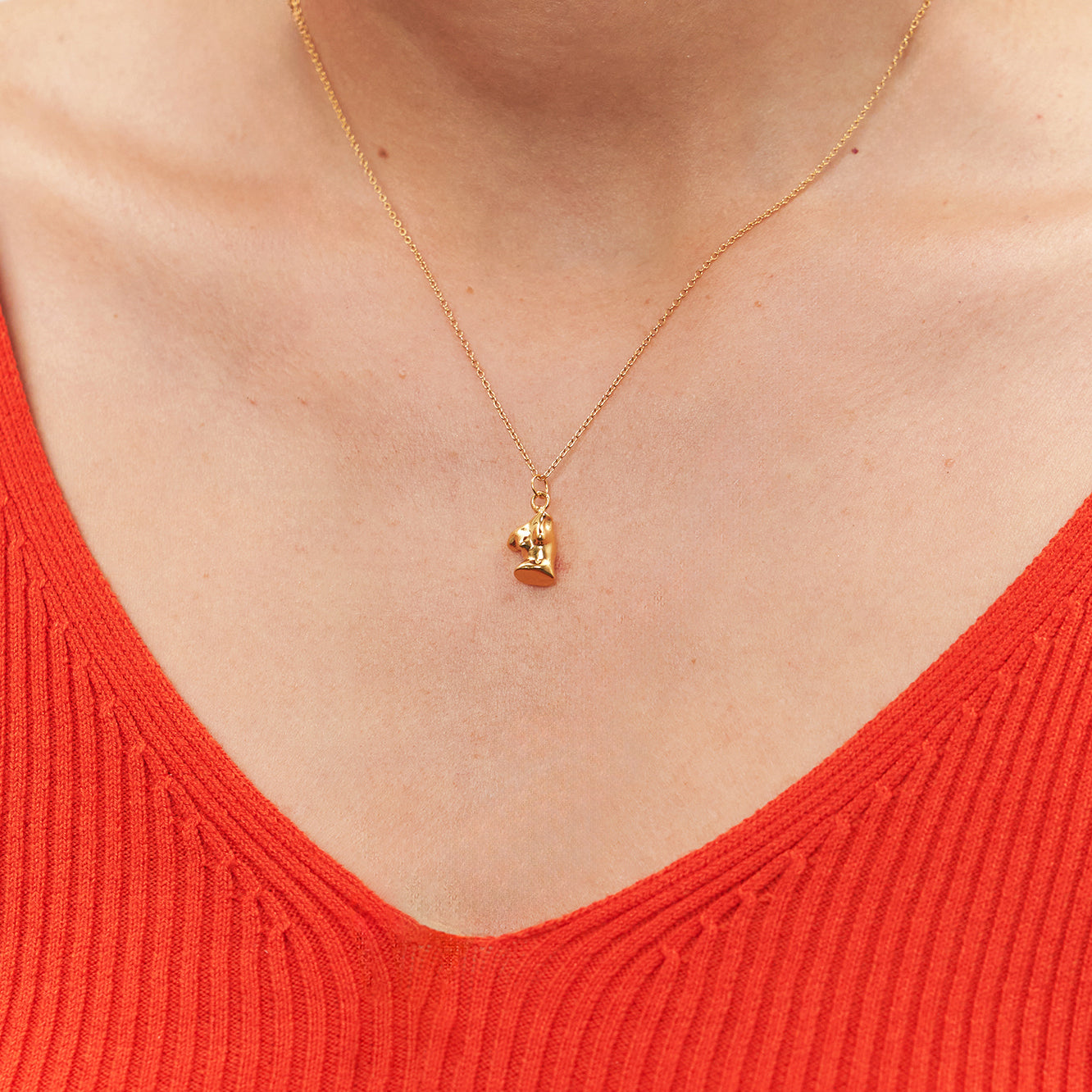 Stilnest Womanhood Kette 925 Silber 24k Gold Vermeil 45cm