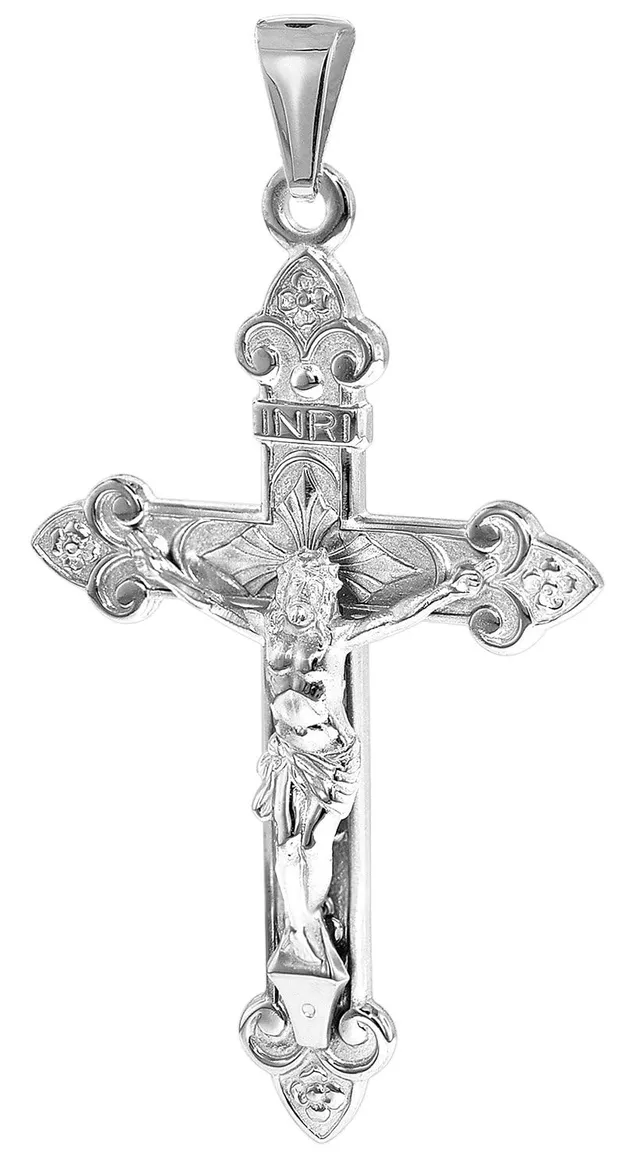 trendor Kreuz-Anhänger 925 Silber 40mm 35788