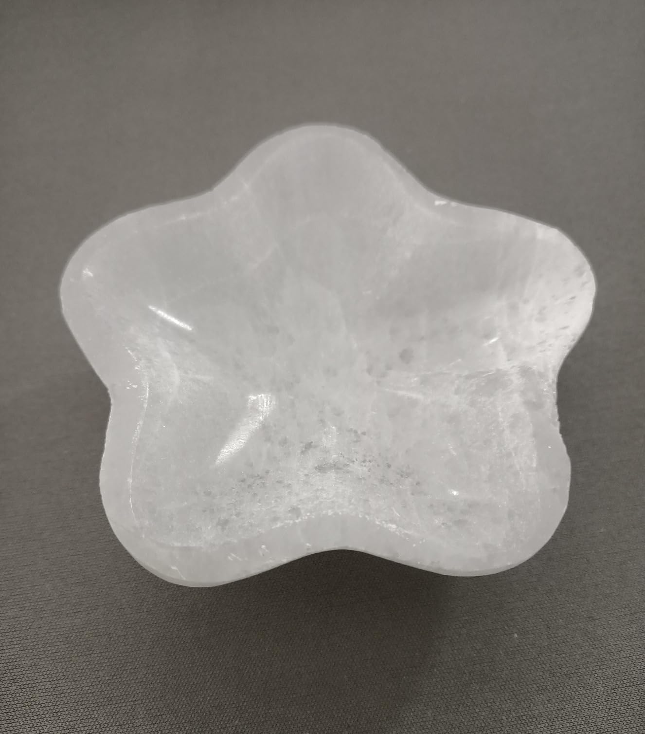 NKlaus HEALING CRYSTALS Selenit-Schale 9,5 cm Blume