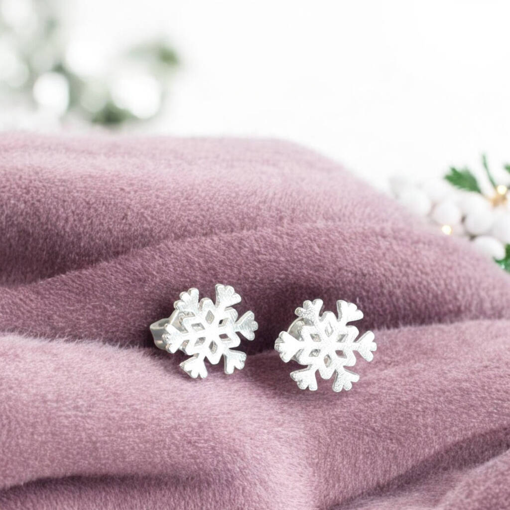 Joy by Corrine Smith Snowflake Ohrstecker Silber Schneeflocke