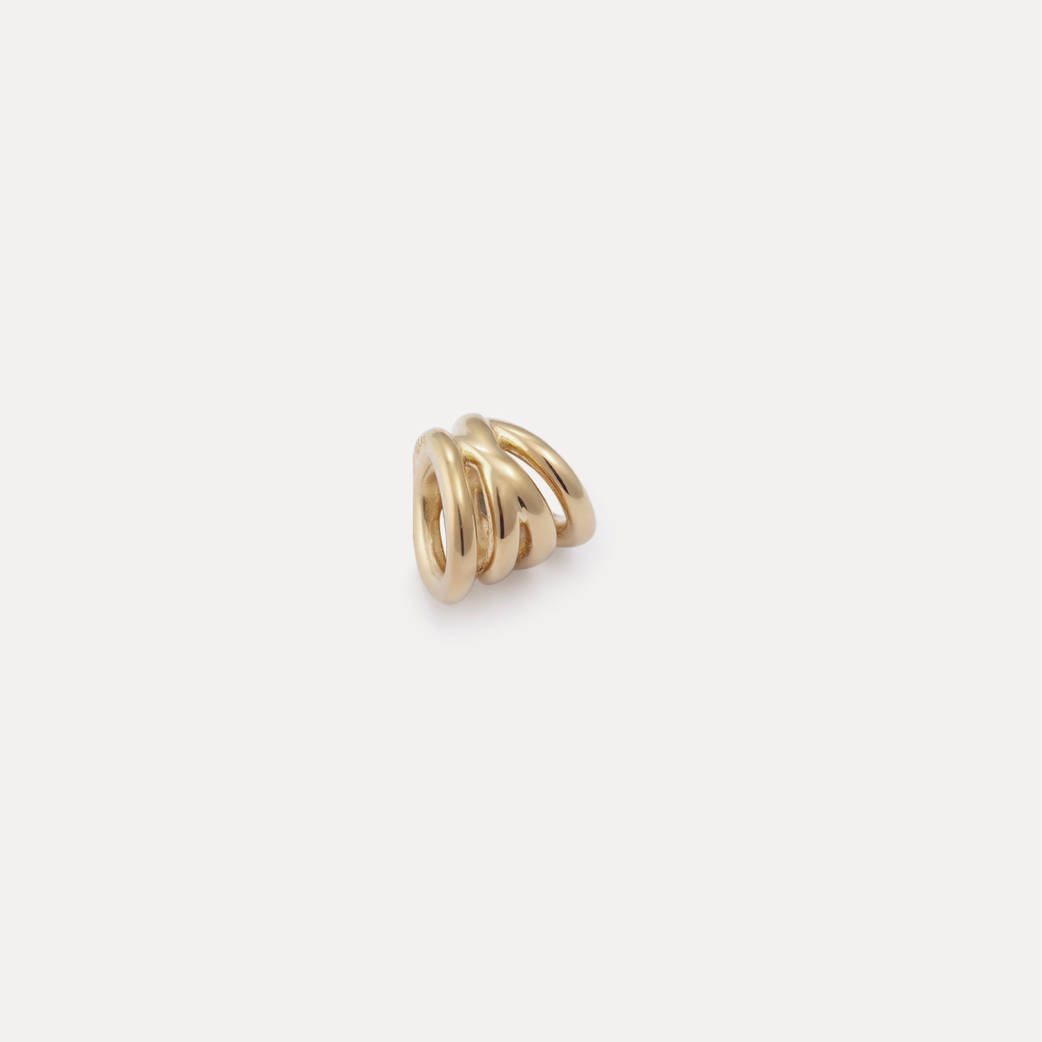 Stilnest Hypnotic Loop Anhänger 585 Gold Spirale Statement
