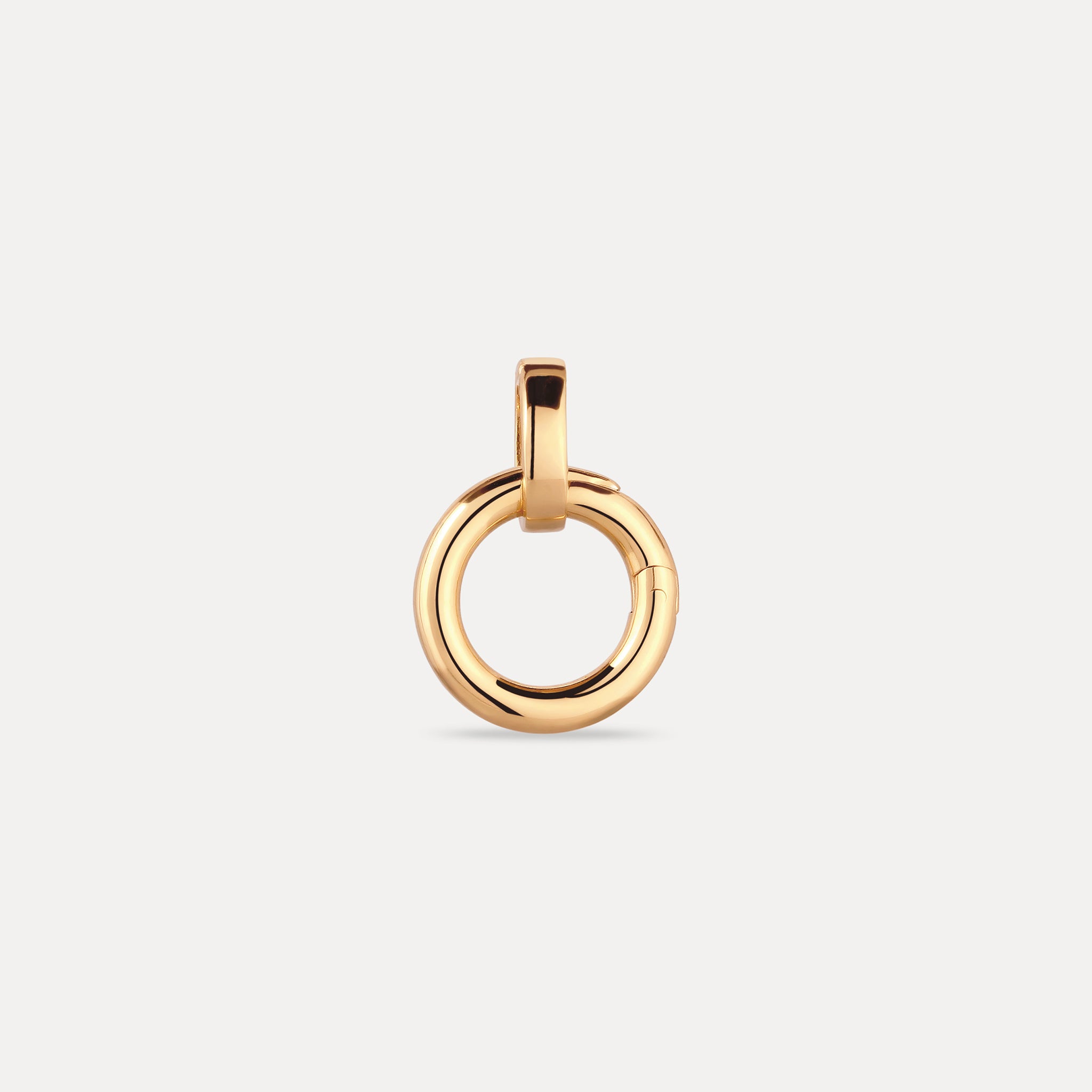 Stilnest Charm Anhänger 24k Gold Vermeil offen