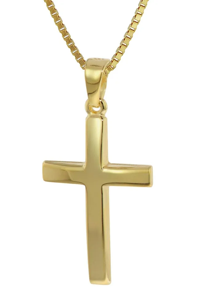 trendor Kreuz 35796 Halskette Gold 333 mit Kette 42 cm