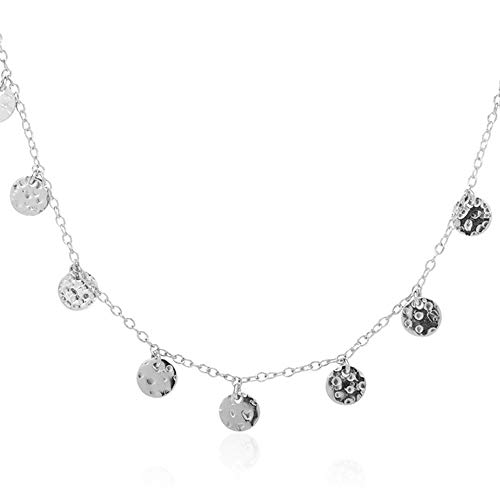 JEWLIX Runde Anhänger Kette 925er Silber