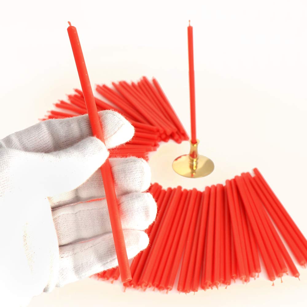 NKlaus Candles Altarkerzen Rot Kerzen 16cm 50 Stück 200g