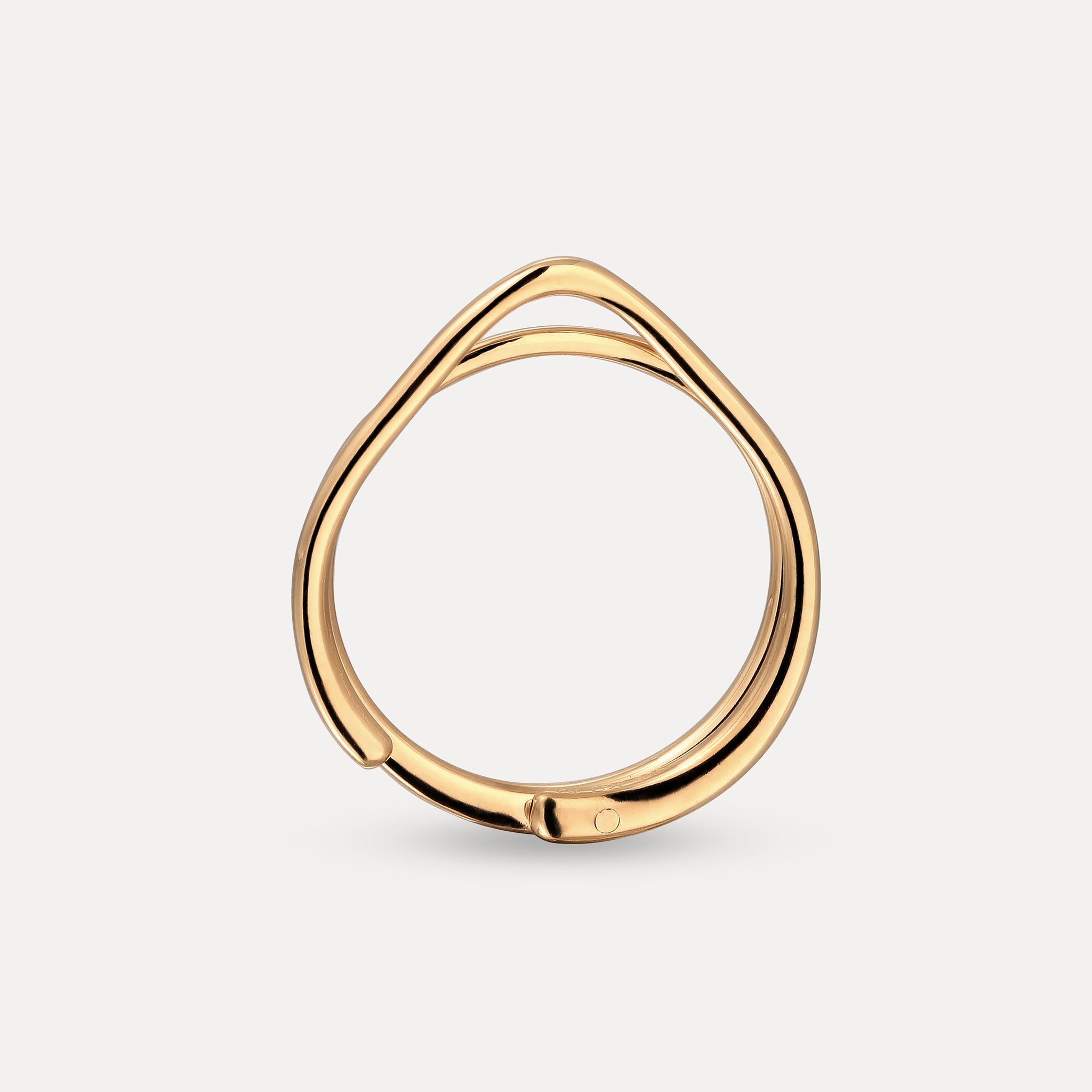 Stilnest Charm Ring 24k Gold Vermeil Gr. 52 Stacking