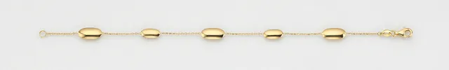 Eugen Rühle Armband 5 Linsen 585 Gelbgold 5/6 mm