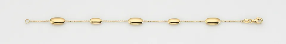 Eugen Rühle Armband 5 Linsen 585 Gelbgold 5/6 mm