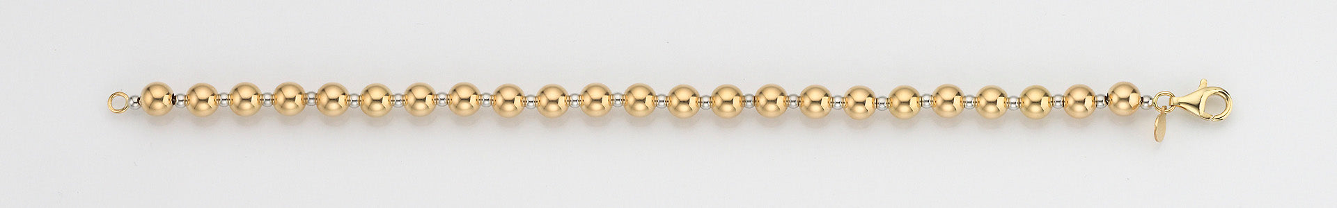 Eugen Rühle Kugelkette 6mm/2,5mm Halskette Weißgold 585
