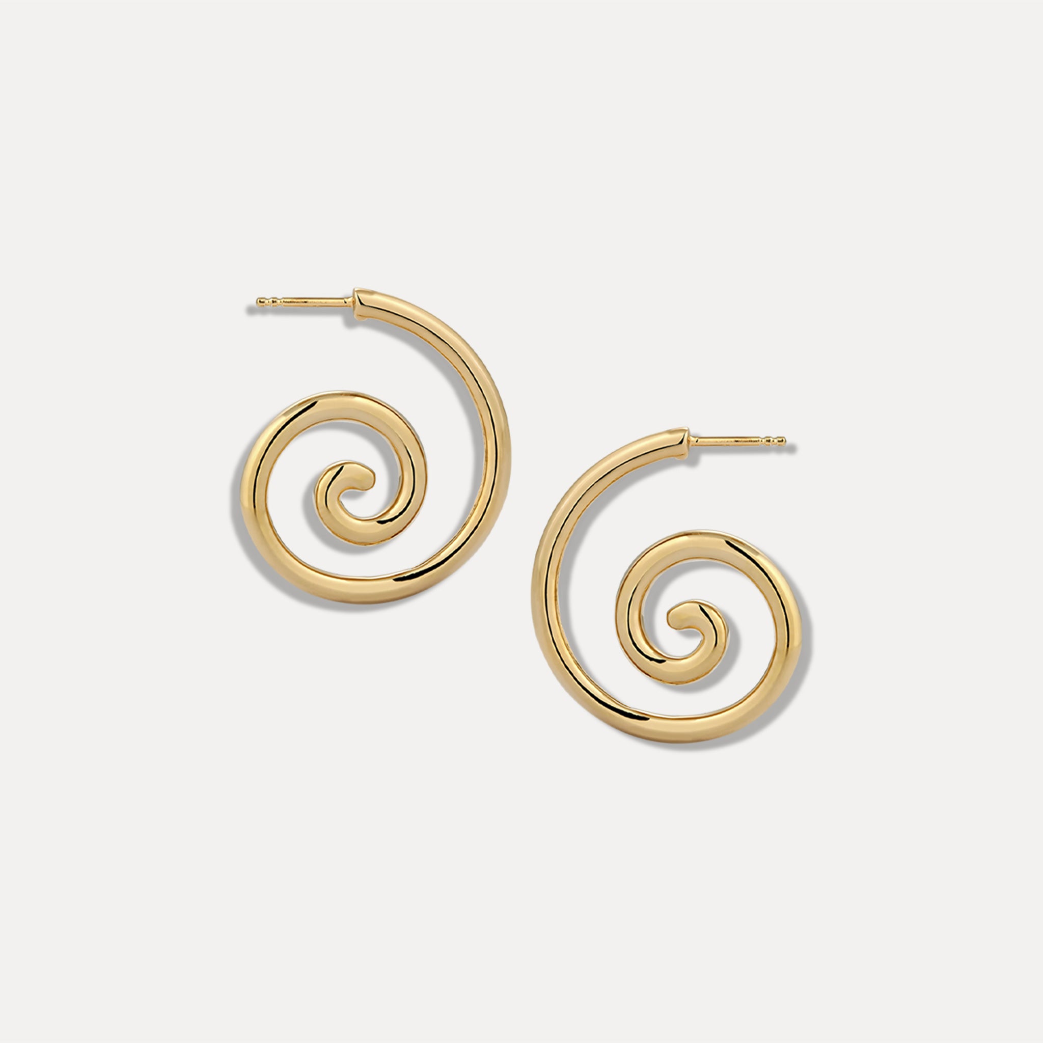 Stilnest Hypnotic Creolen Gold Vermeil Spirale