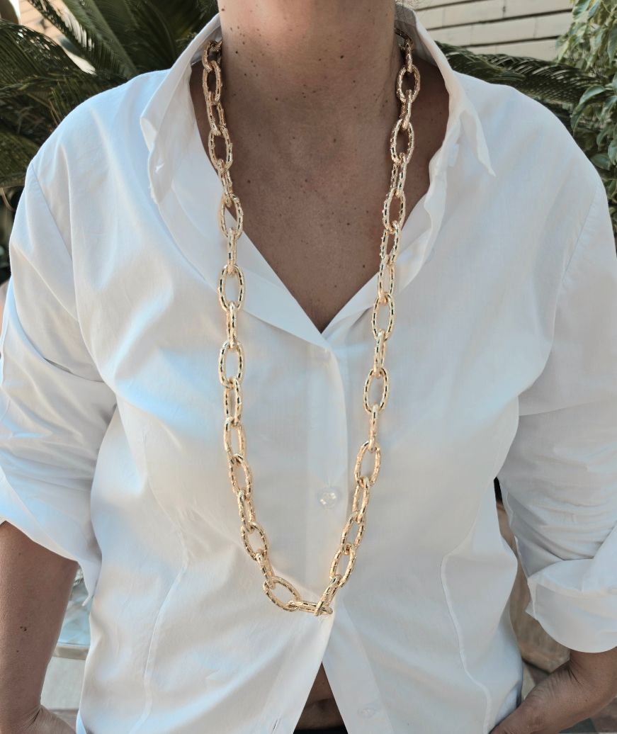 Alevá Bijoux Collane Rodi Rock Halskette Gold