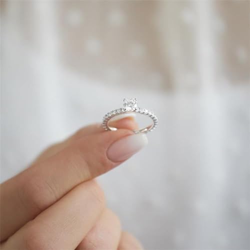 JEWLIX VR0053 Verlobungsring Silber Steinbesatz 50mm