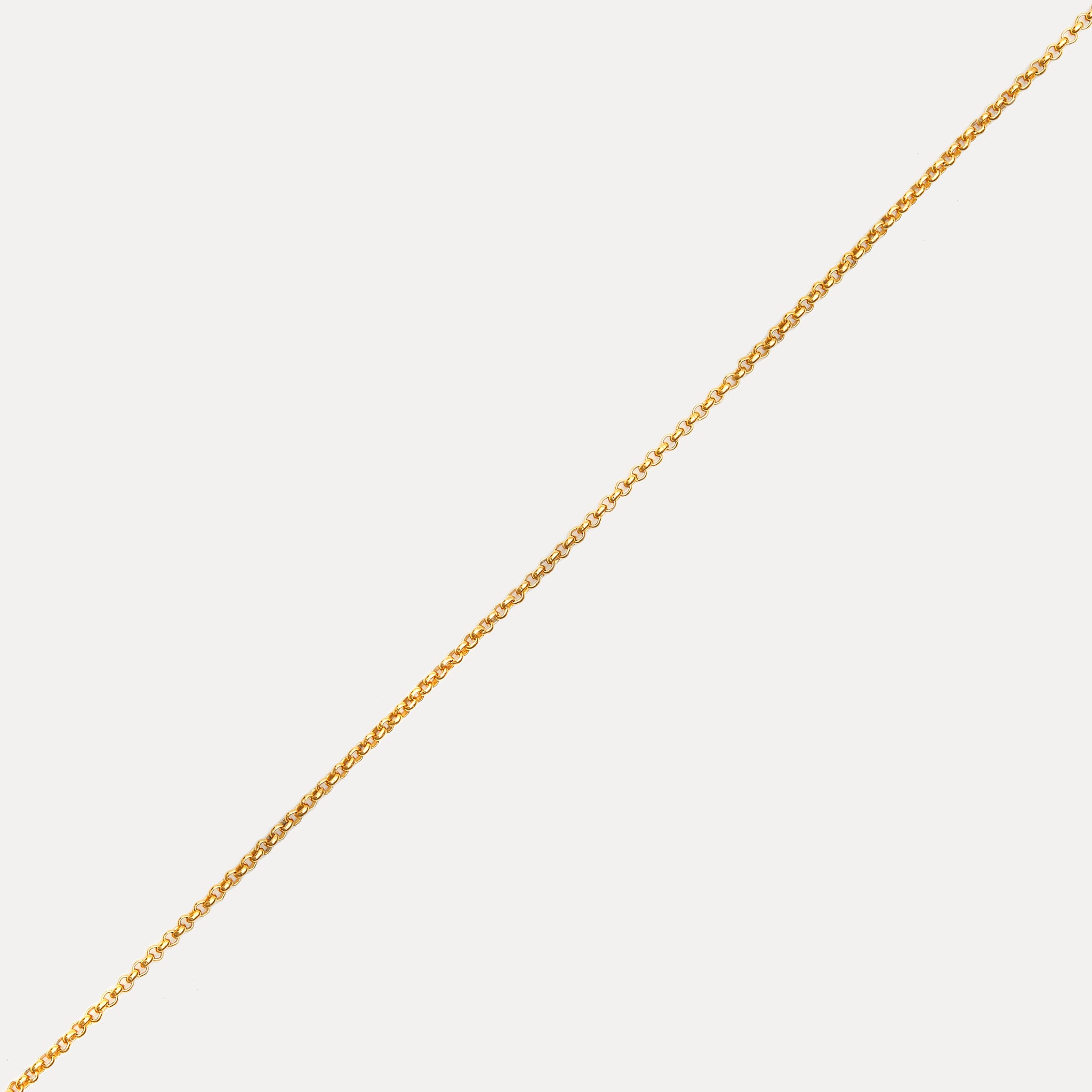 Stilnest Rolo Chain Armband 19cm 24k Gold Vermeil