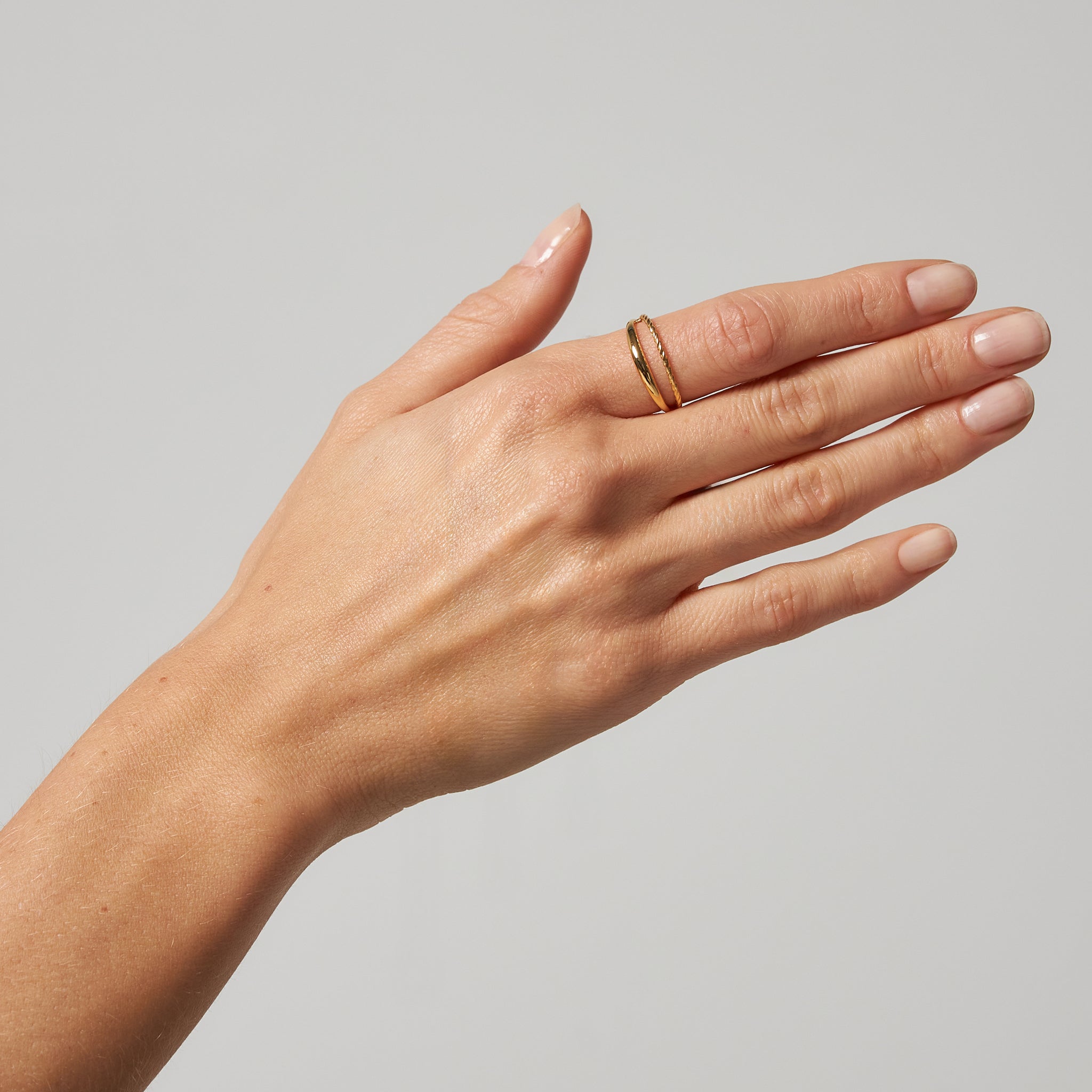 Stilnest Starling Ring Ring Gold Vermeil Gr. 52 Twist