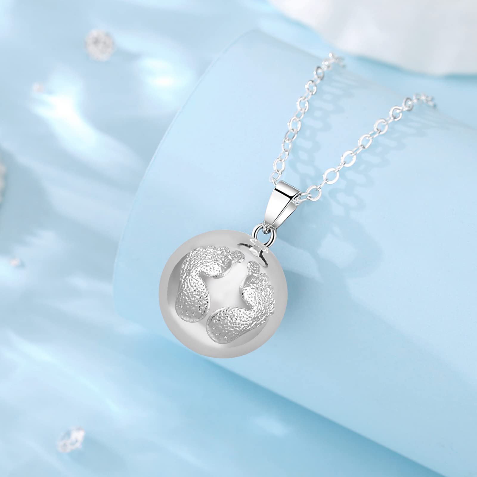 Eudora Harmony Bola Kinder Halskette Silber oxidiert