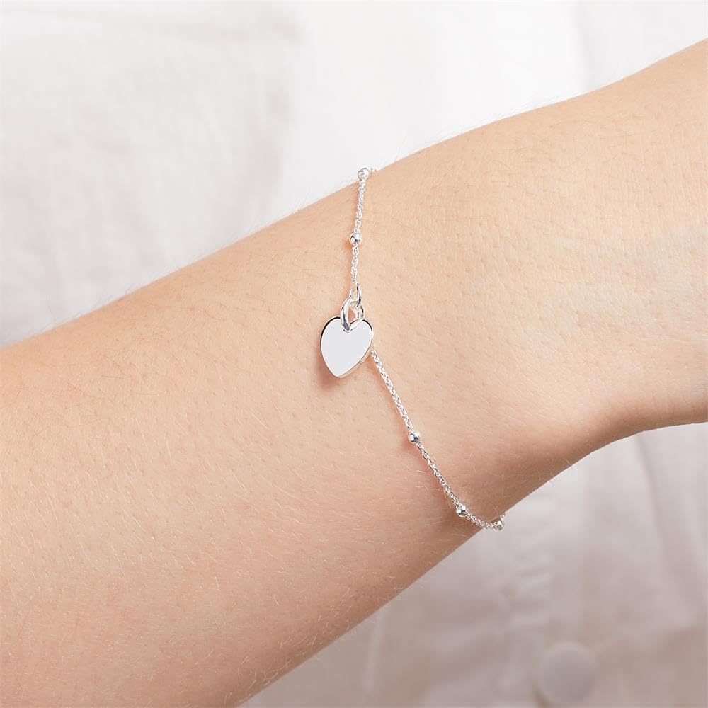JEWLIX ID-Armbänder Herz Armband 925er Silber Damen