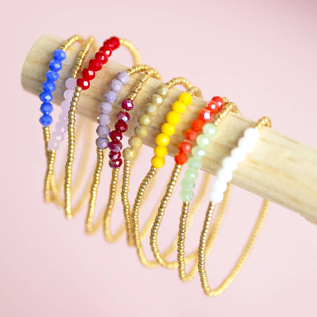 Joy by Corrine Smith Green Aura Armband Grün Kristall