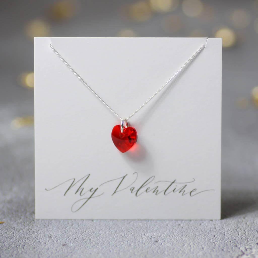 Joy by Corrine Smith Swarovski Herz Halskette Silber Kristall