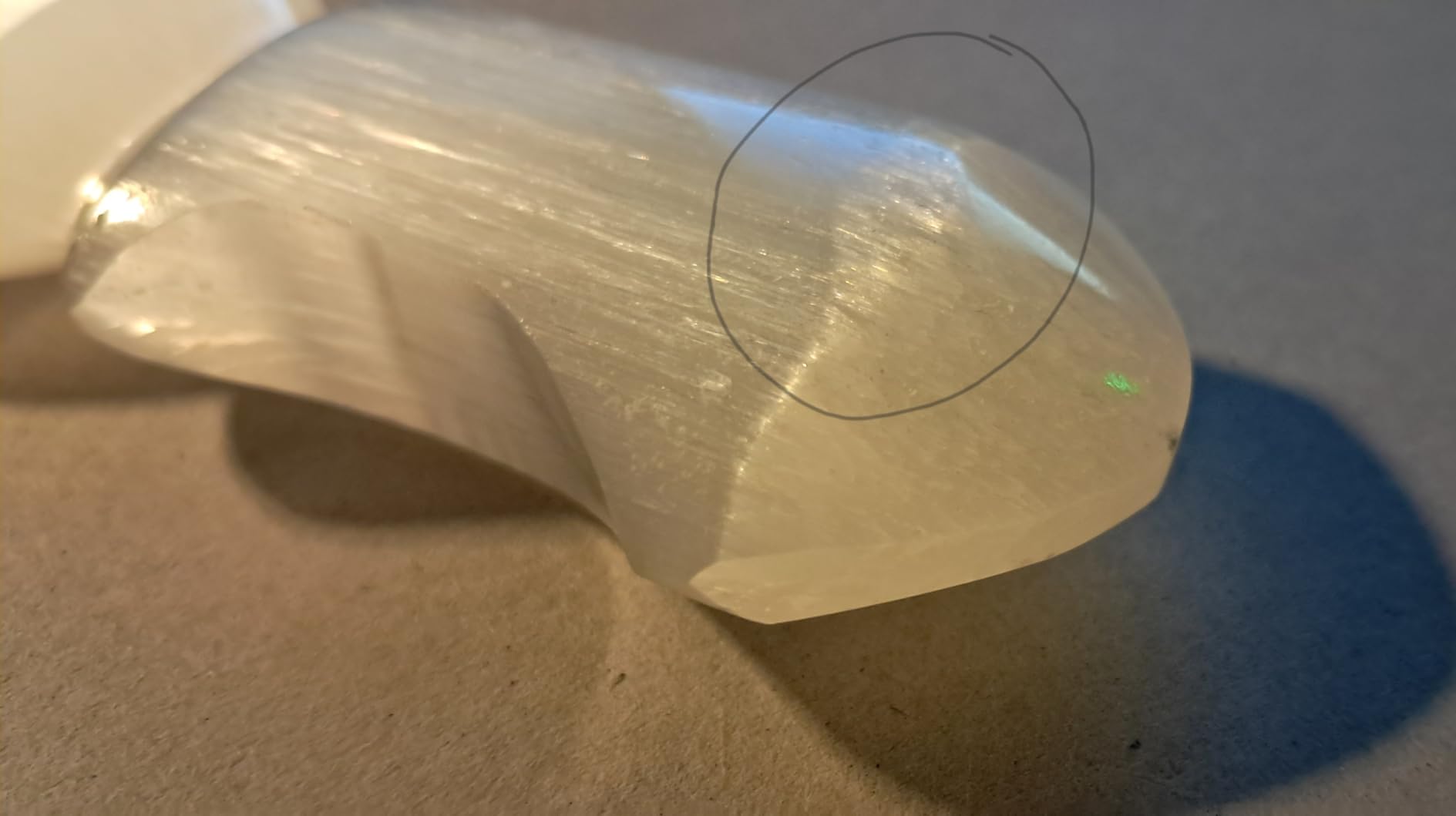 NKlaus Healing Crystals Selenit Ritualmesser 15 cm Heilstein-Messer