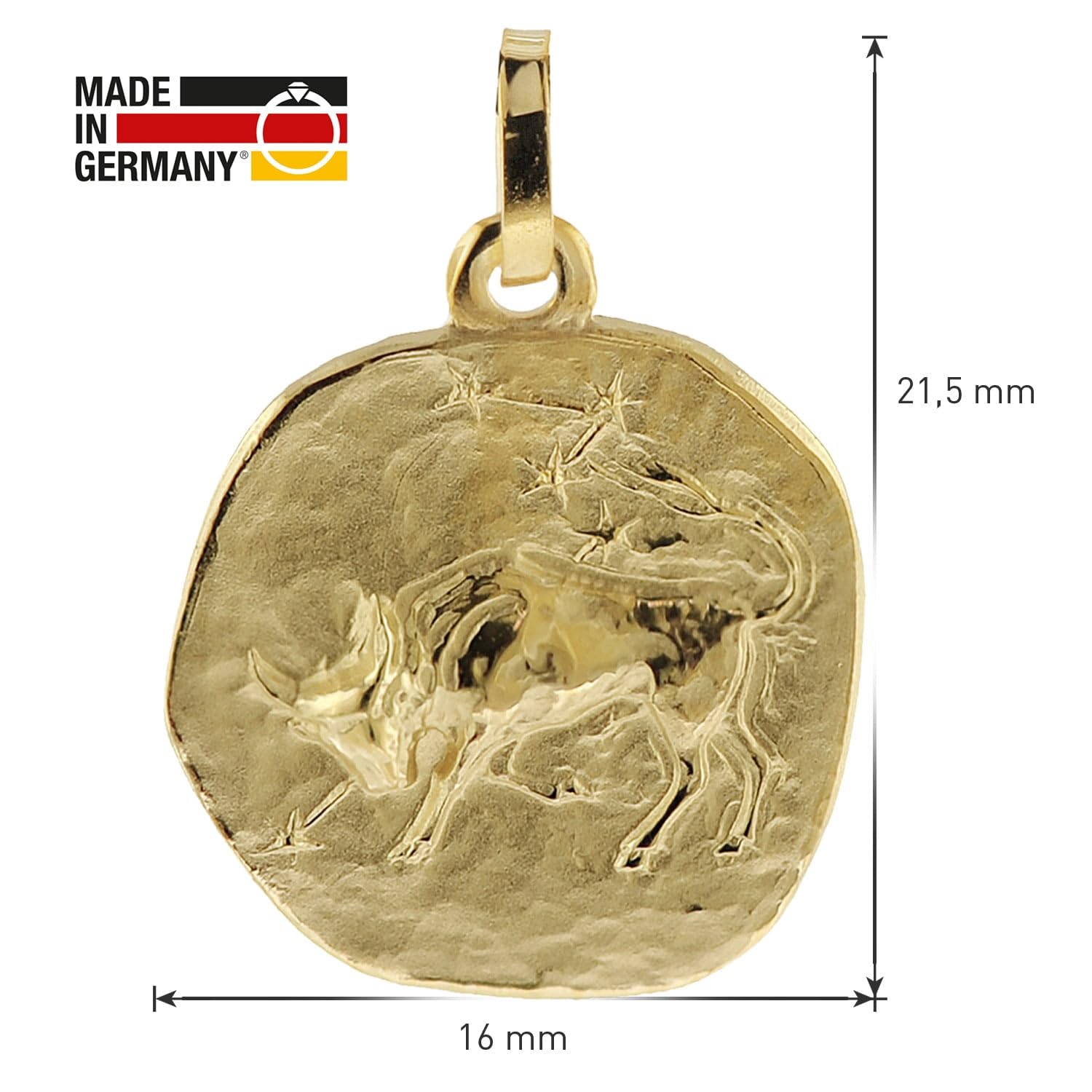 trendor 41920-05 Sternzeichen Stier Halskette Gold 333 50 cm