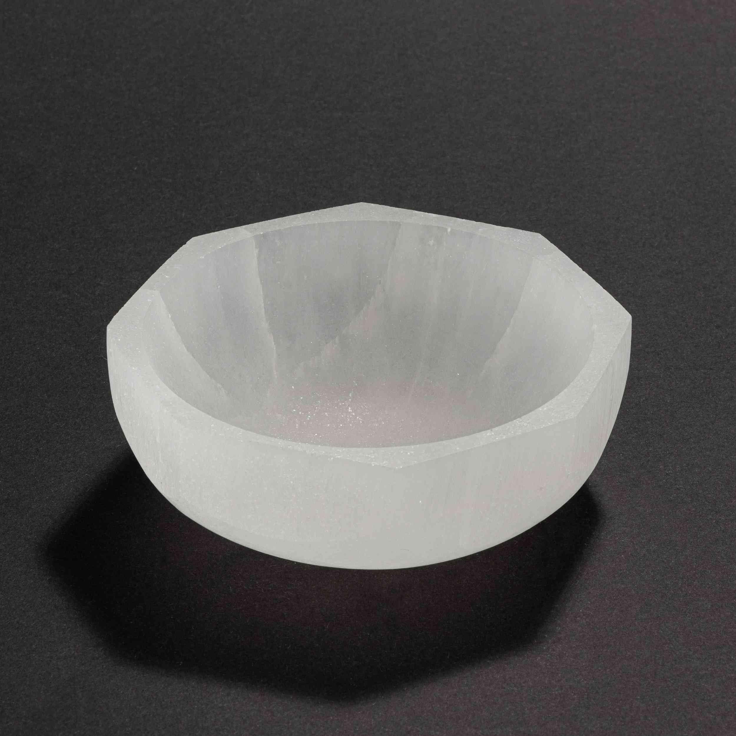 NKlaus Healing Crystals Selenit-Schale 10x10 cm Achteck
