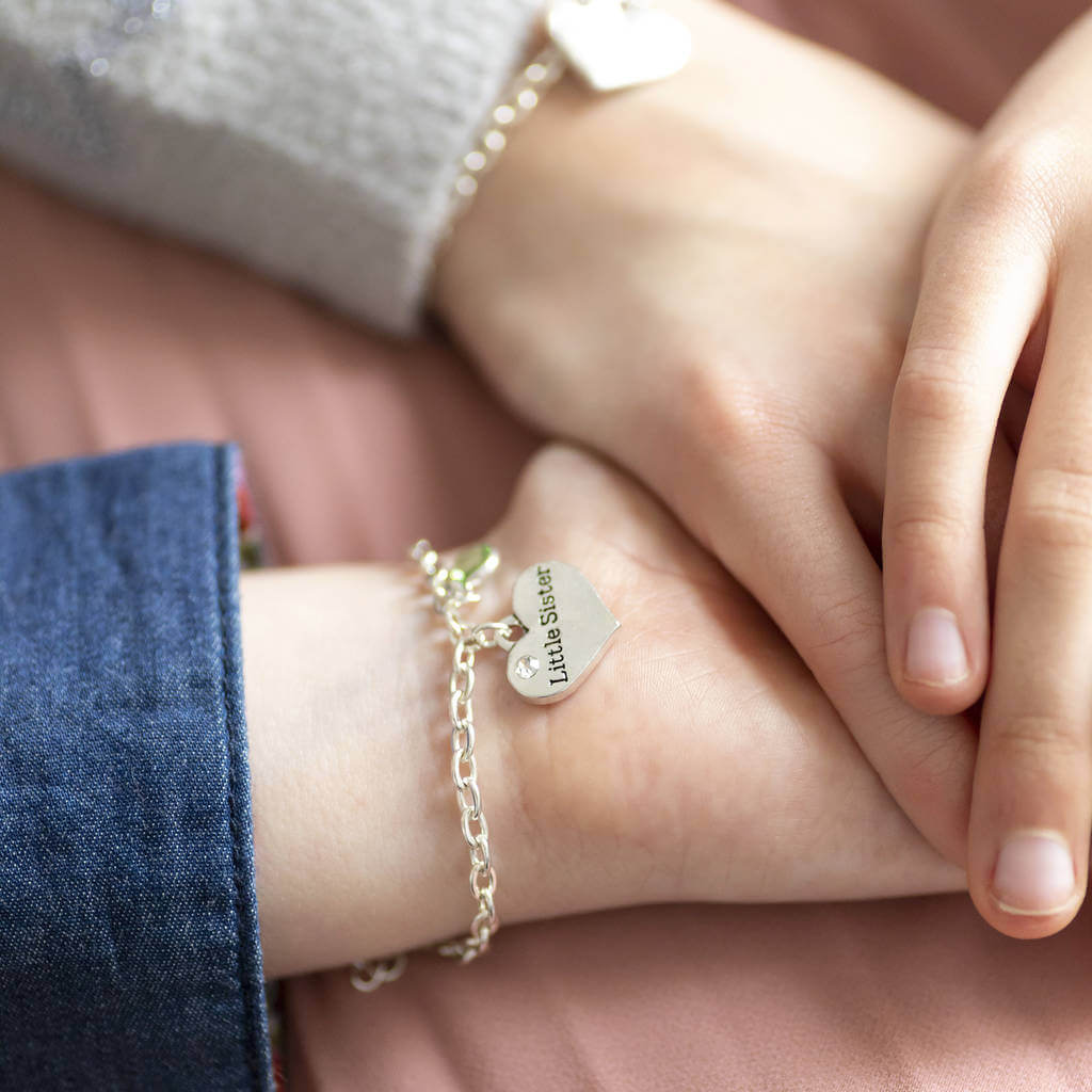 Joy by Corrine Smith Sisters Charm Armband Silber Kinder