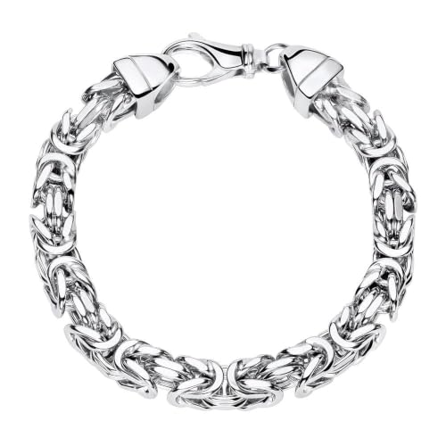 JEWLIX Königsarmband 7mm Armband Silber rhodiniert Herren