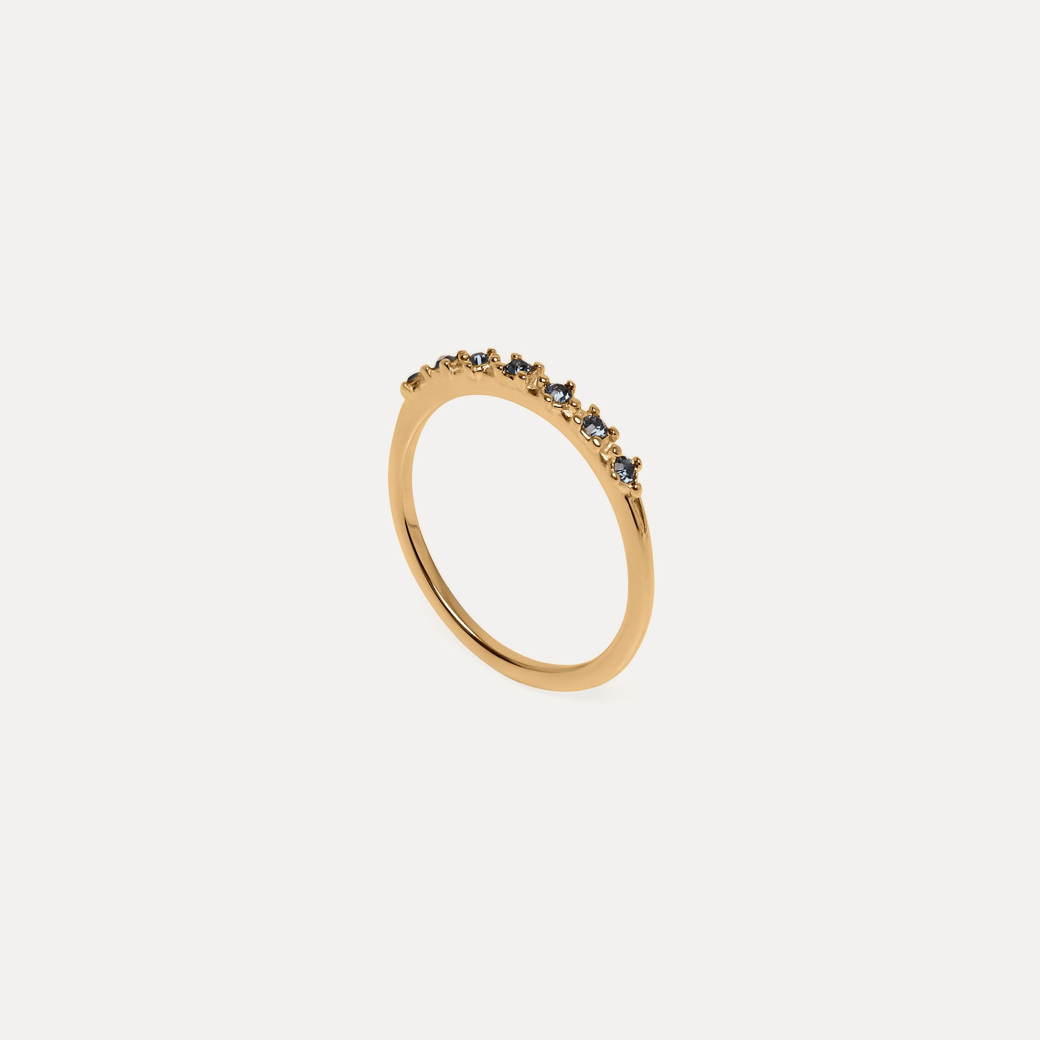 Stilnest Color Delight Ring Blaue Kristalle Gold Vermeil