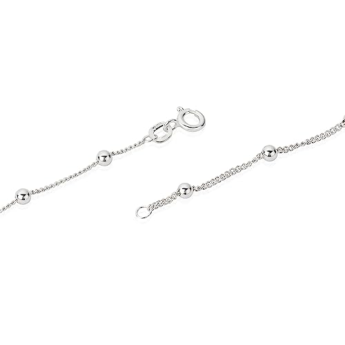 NKlaus Jewellery Panzerkette Kugeln 925 Silber Halskette 42cm