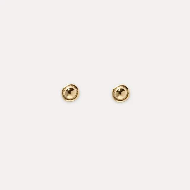 Stilnest Fluid Ohrstecker 585 Gold organisch 4,7mm
