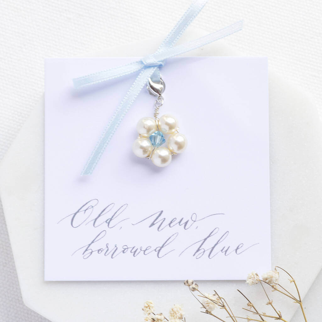 Joy by Corrine Smith Something Blue Charm Perle Silber