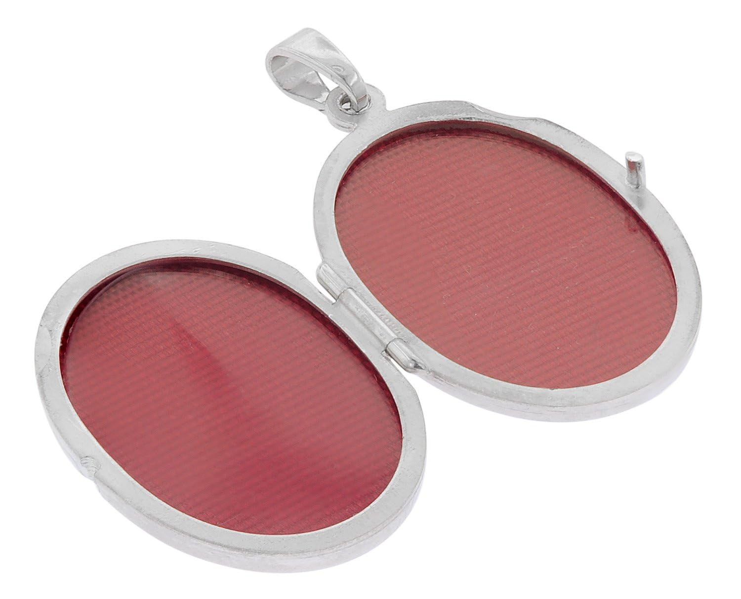 trendor Medaillon Halskette 925 Silber 26 mm 45 cm