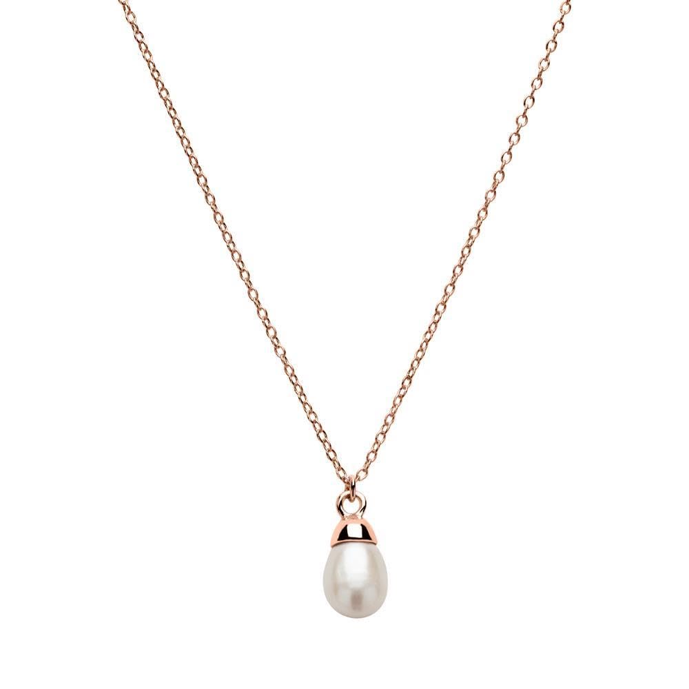 JEWLIX Ketten mit Anhänger Perlenkette 925er Silber rosé Damen