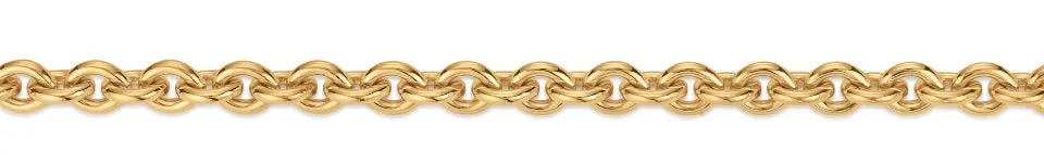 Eugen Rühle Ankerketten Ankerkette rund 4,4mm Halskette Silber 45cm