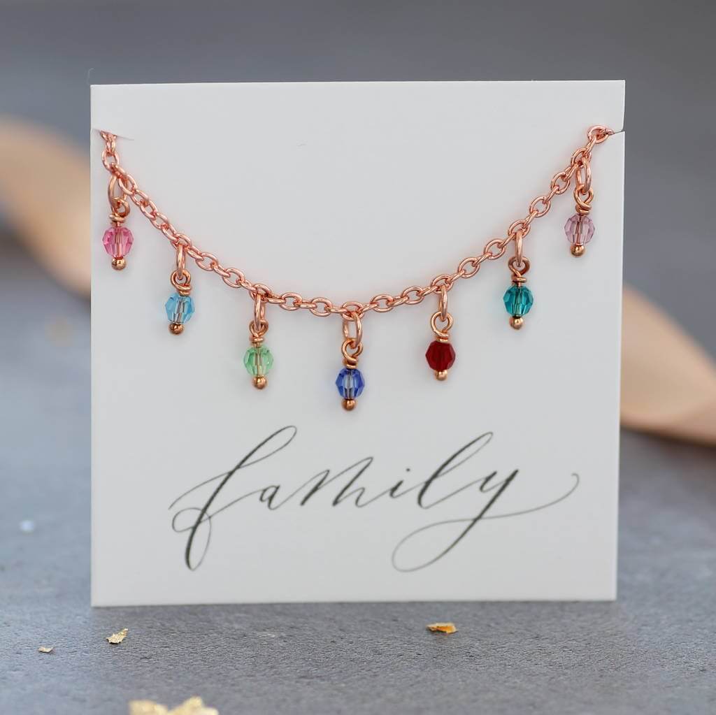 Joy by Corrine Smith Rose Gold Family Birthstone Armband
