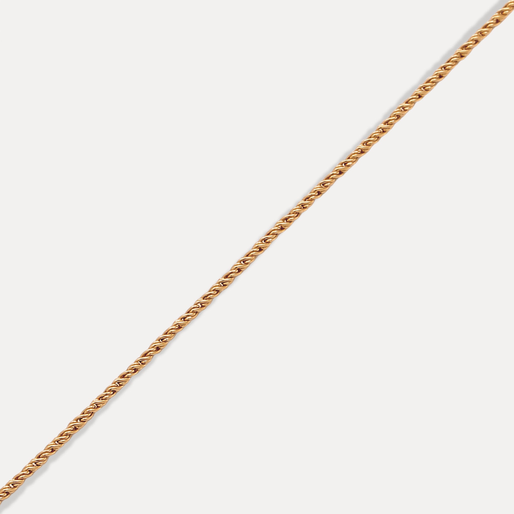 Stilnest Spiral Dainty Chain Armband 24k Gold Vermeil