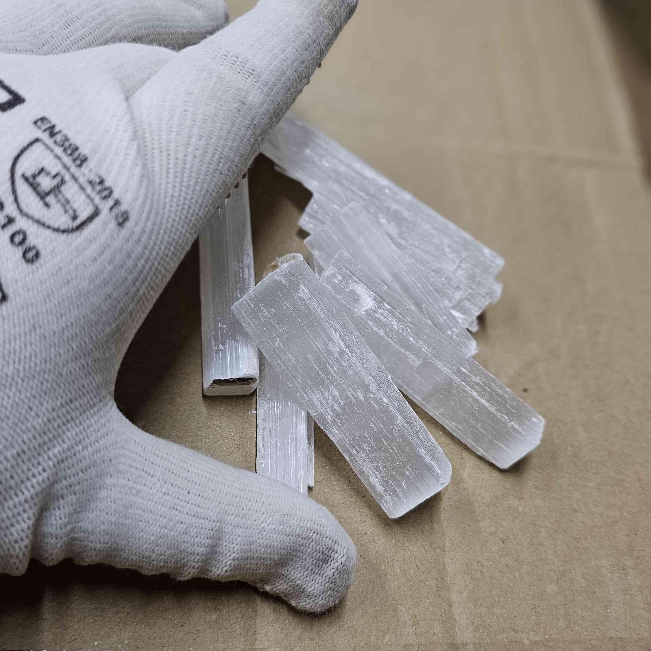 NKlaus Healing Crystals Selenit Rohstäbchen 900 g Meditation