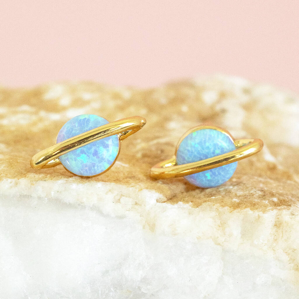 Joy by Corrine Smith Planet Opal Ohrringe Gold 0,8cm